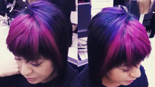 Jill_Hector's tweet photo. More #black, less #pink with a touch of #purple 💜 @toscasalon1 @joico #colourintensity #joico #pinkhair #purplehair http://t.co/5sxBpkPh26