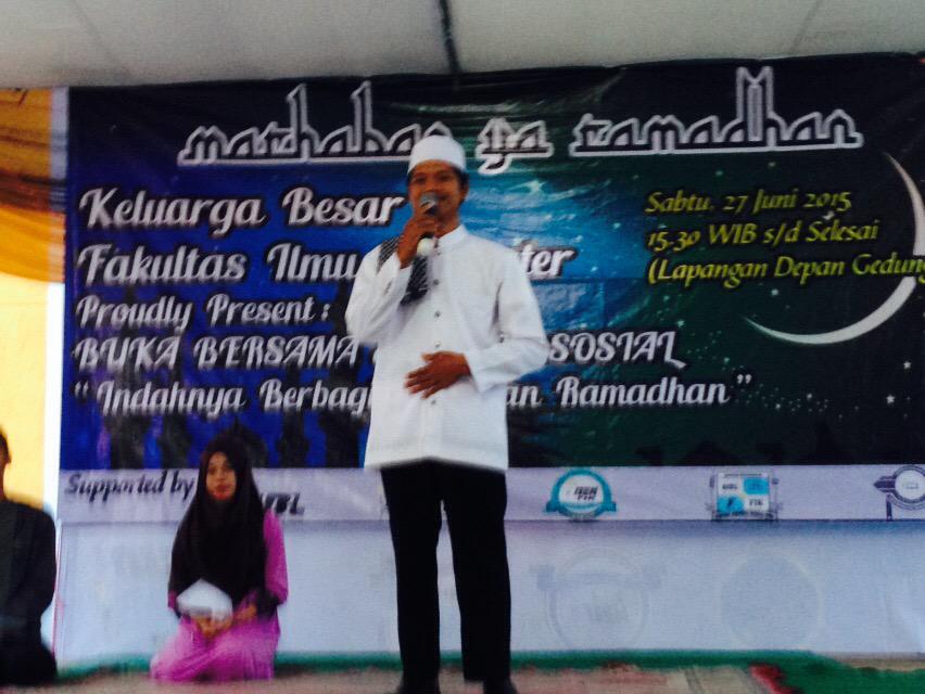 Pada saat ini sedang dilaksanakann tausiah oleh ustd khusnul udin