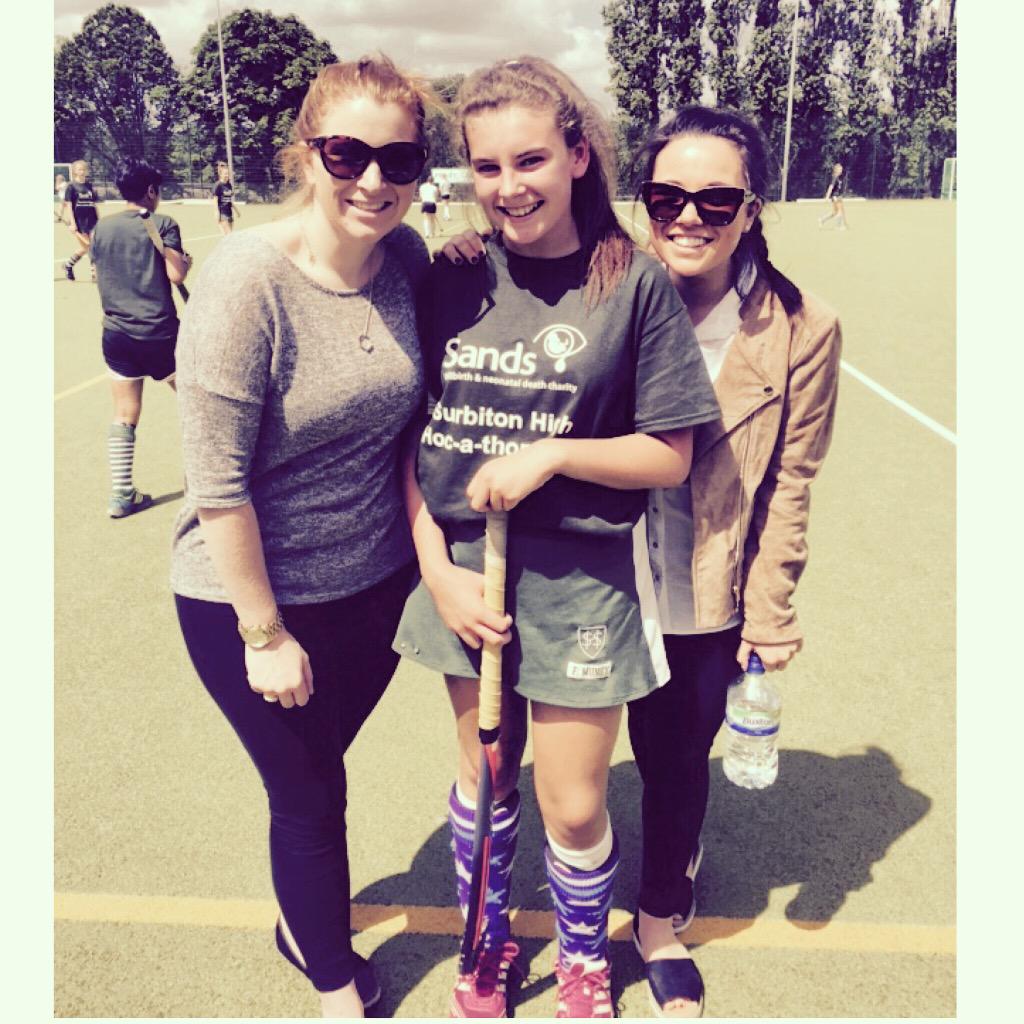 Lovely morning watching <a href="/SurbitonHigh/">Surbiton High School</a> take part in a charity hockathon! @AnnHaydonSHS SURBITON ROCKS ❤️