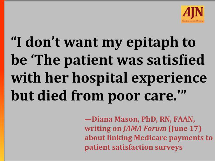 AmJNurs's tweet photo. #AJNquoteoftheweek #HCAHPS #patientsatisfaction #nursing
Source: http://t.co/hP7JHz2yZc http://t.co/A3zzD1t6oH