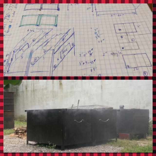 howardconyers's tweet image. My agile design process to go from concept to #scbbq. #pitdesign.  I am not sharing @CarolinaQNola patentable ideas