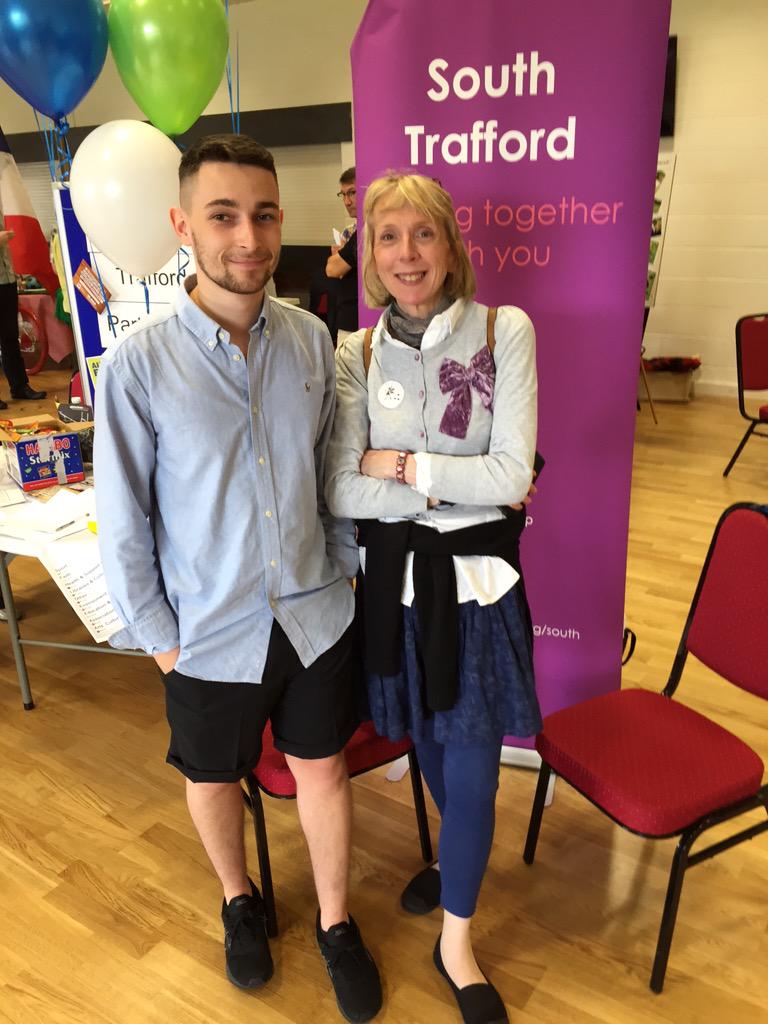 James Hunter from <a href="/ThriveTrafford/">Thrive Trafford</a> and <a href="/villageward/">Villageward</a>  helping out with the grants decider event <a href="/altrinchamfc/">Altrincham FC</a> today!