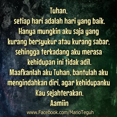 Katakanlah Aamiin atau Retweet, jika doa malam ini adalah doa Anda juga. Love you! ☺☺☺