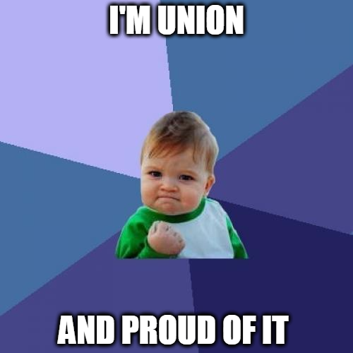 UnionPlus's tweet image. Say it loud and proud! #ItsGoodToBeUnion #1u