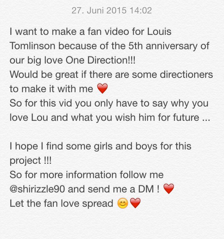 Tomlinster90's tweet image. Possible are videos of course, pics, quotes...be creative for @Louis_Tomlinson ❤️#1D @1D_Ger_Updates_  #1dfandom