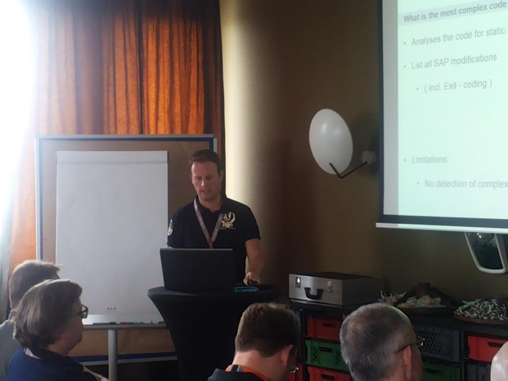 fredverheul's tweet photo. Very enlightening to have a speaker from quality control (i/o wild west developer) at #sithh. Well done @Timo_John! http://t.co/ikODNsrzpG