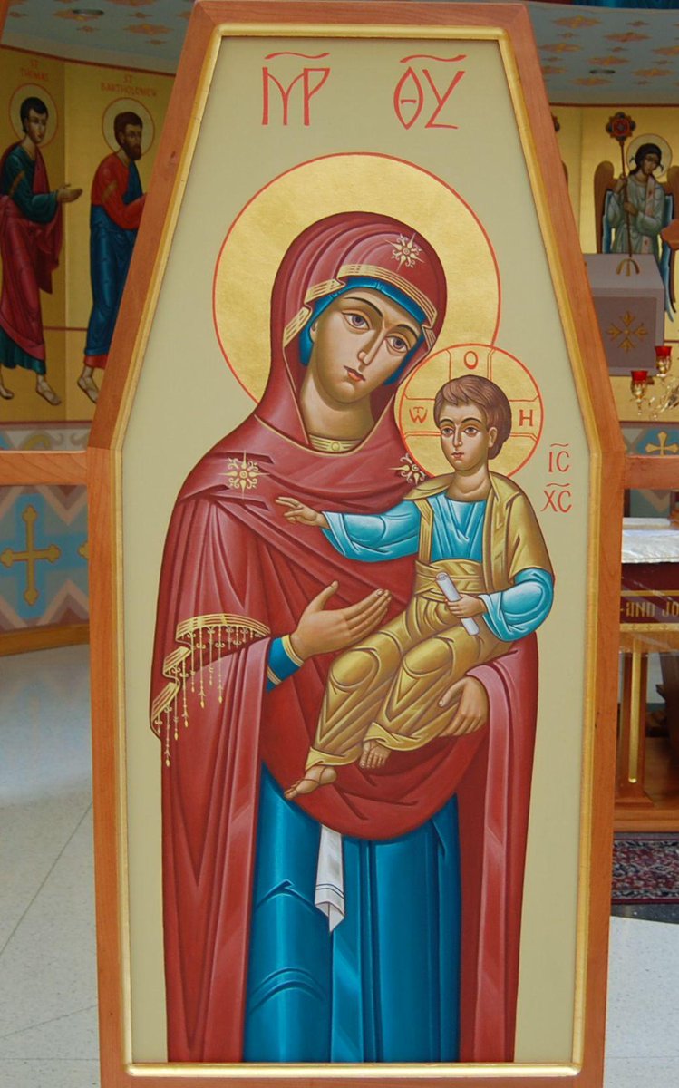 BasilCenter's tweet photo. O Mary, conceived without sin and glorified without death, pray for us sinners now and the moment we die #Hodegetria http://t.co/NG2YTmiZQa