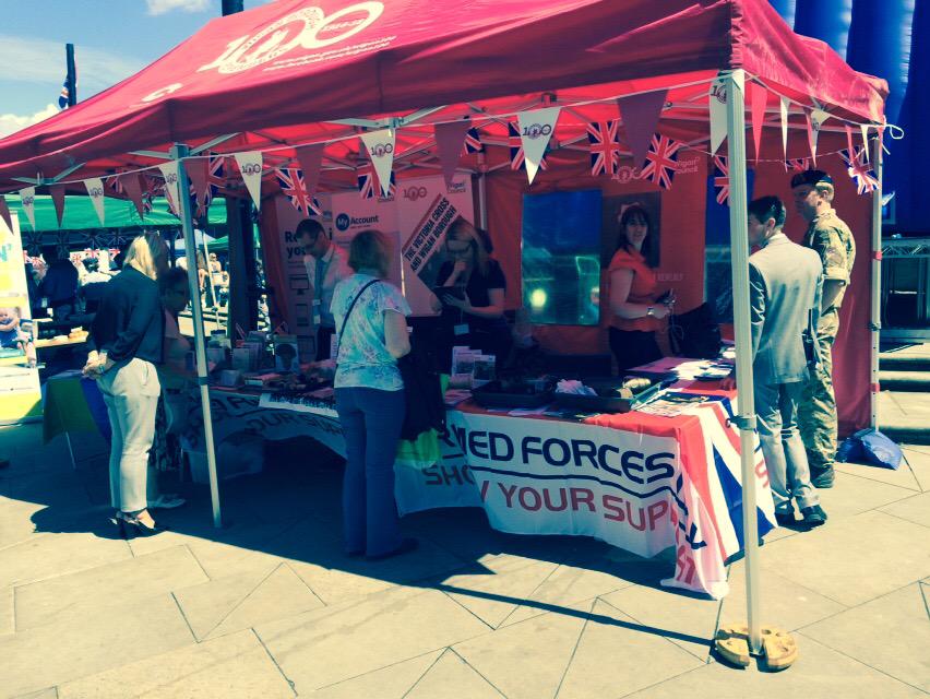 Proud to be part of #Wigan #ArmedForcesDay today - lovely day and great turnout <a href="/WiganCouncil/">Wigan Council</a>