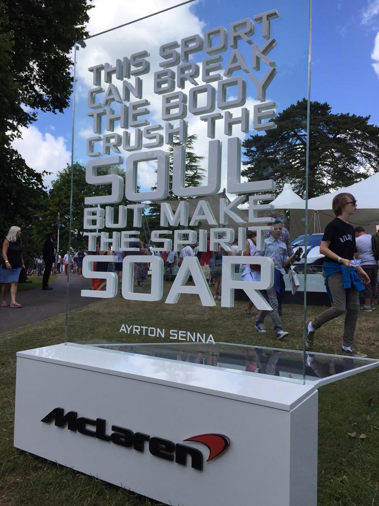 McLarenF1's tweet photo. Powerful words from the man himself. #McLarenFOS #AyrtonSenna http://t.co/tUTT0bwz7C