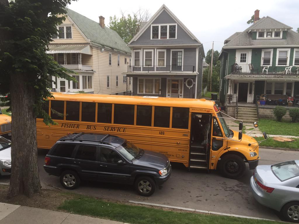 CanisiusCampMin's tweet image. Cheese buses take #NJSLC2015 to their community service sites.  #BeTheLight
