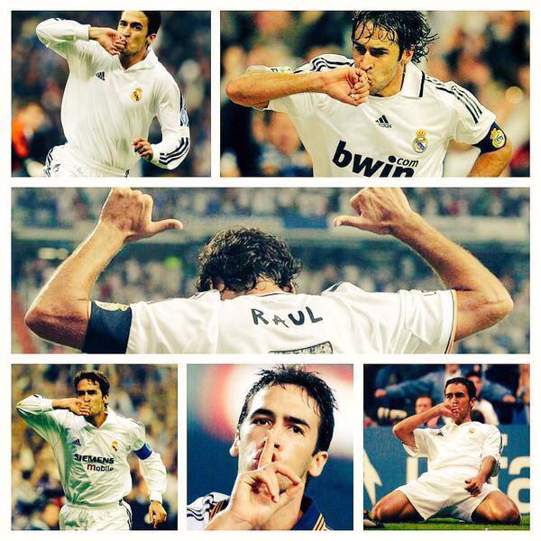 Happy birthday to Real Madrid legend Raul Gonzalez. Here he is, thanking God for being born at the same day as me. 