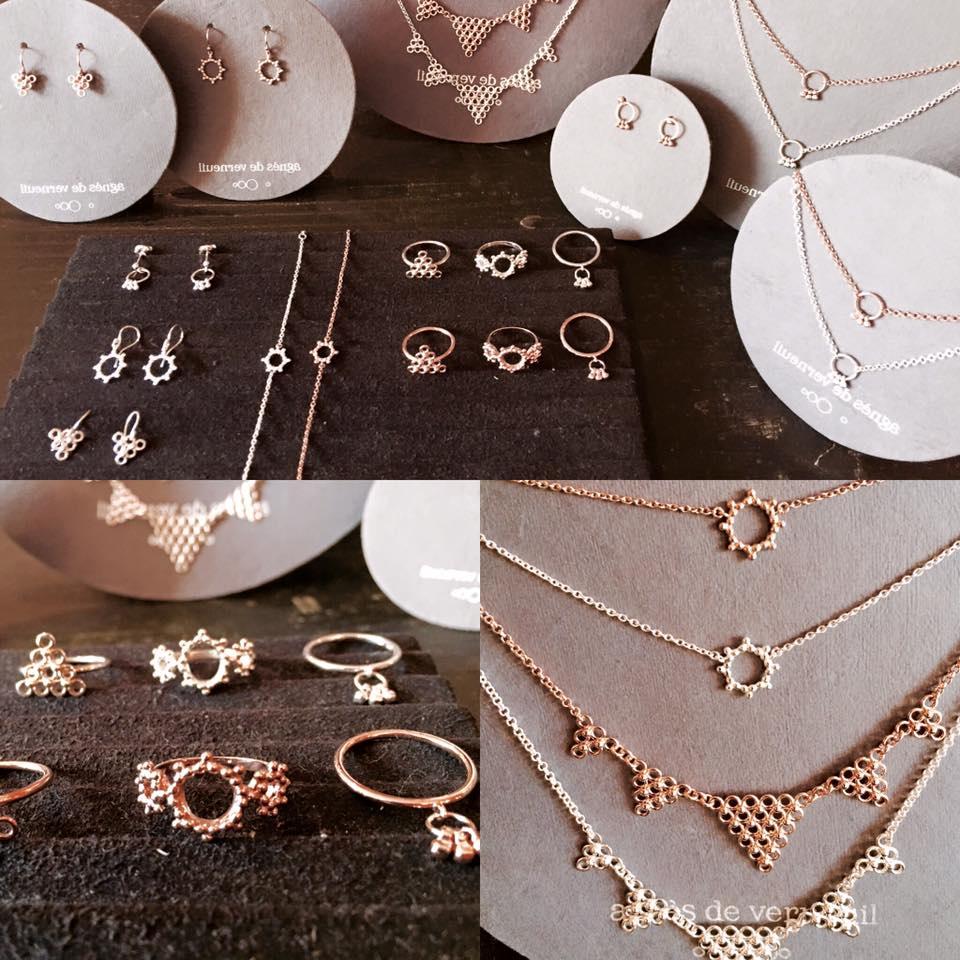 New Little Paris jewellery collection, silver and rose gold plated on silver by Agnès De Verneuil from Paris !