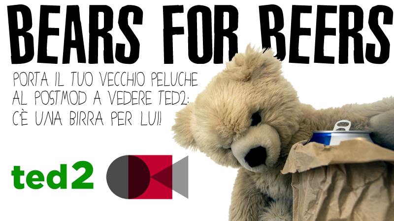 Prosegue l'iniziativa benefica del #PostMod a favore dei peluche dimenticati negli armadi! #Ted2 @TED_Ita