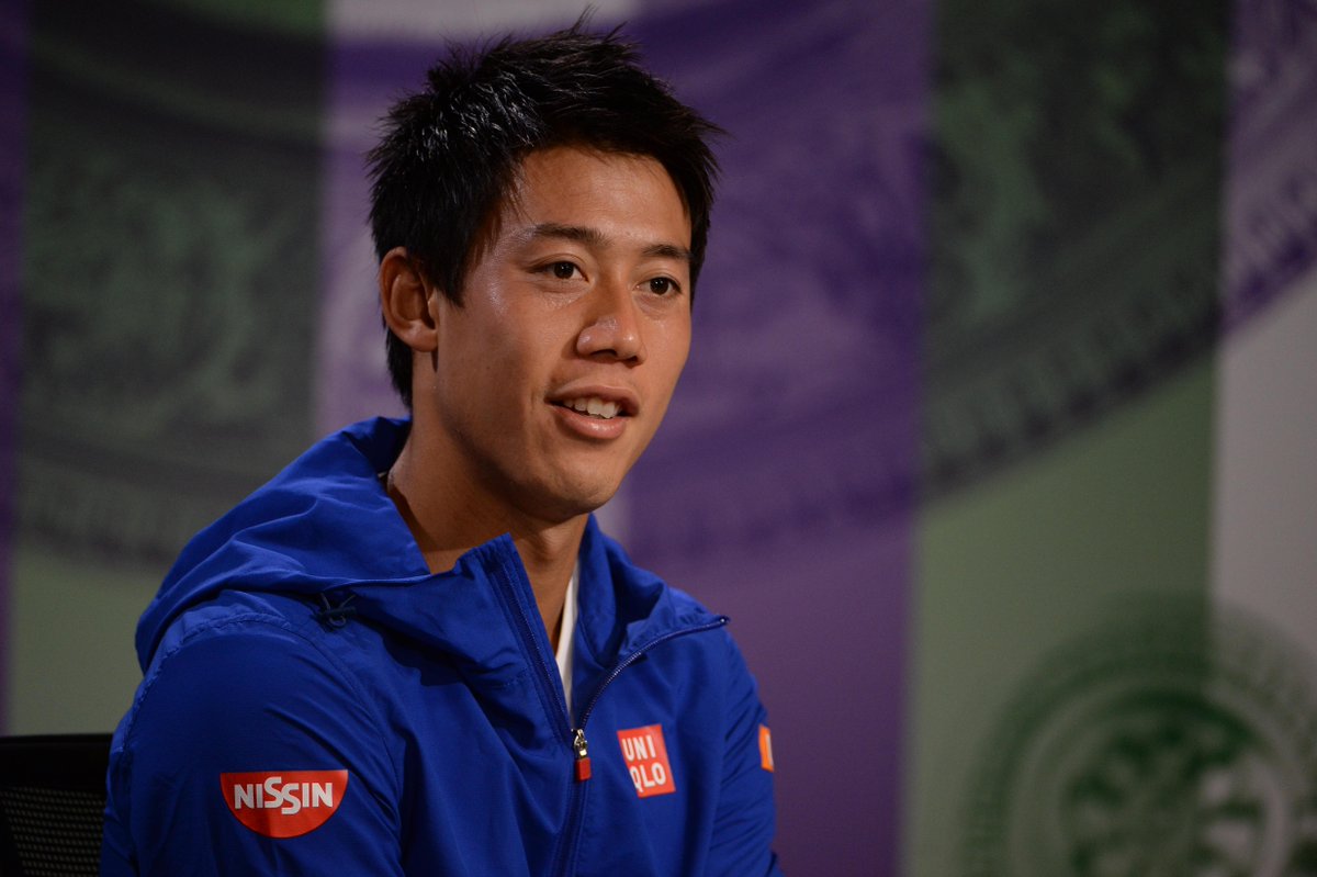 Wimbledon's tweet image. "I’m feeling good on the grass" - @keinishikori is determined to make an impression. More: bit.ly/W15PreviewNish…