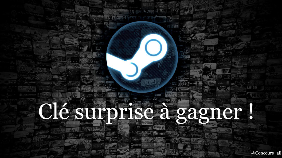 Concours_all's tweet photo. #Concours 
Gagne ta clé steam aléatoire !

Pour participer #RT + #Follow @Concours_all 

Résultat à 23 heures http://t.co/NFBpMsIEUG