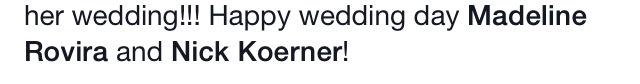 meadowsprobs's tweet photo. Nick Koerner is getting married today #meadowslegend http://t.co/Fb1usQ8cm7