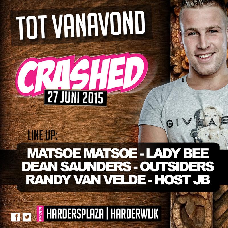 Vanavond gaan we knallen, zijn jullie er klaar voor want het is tijd voor "CRASHED"