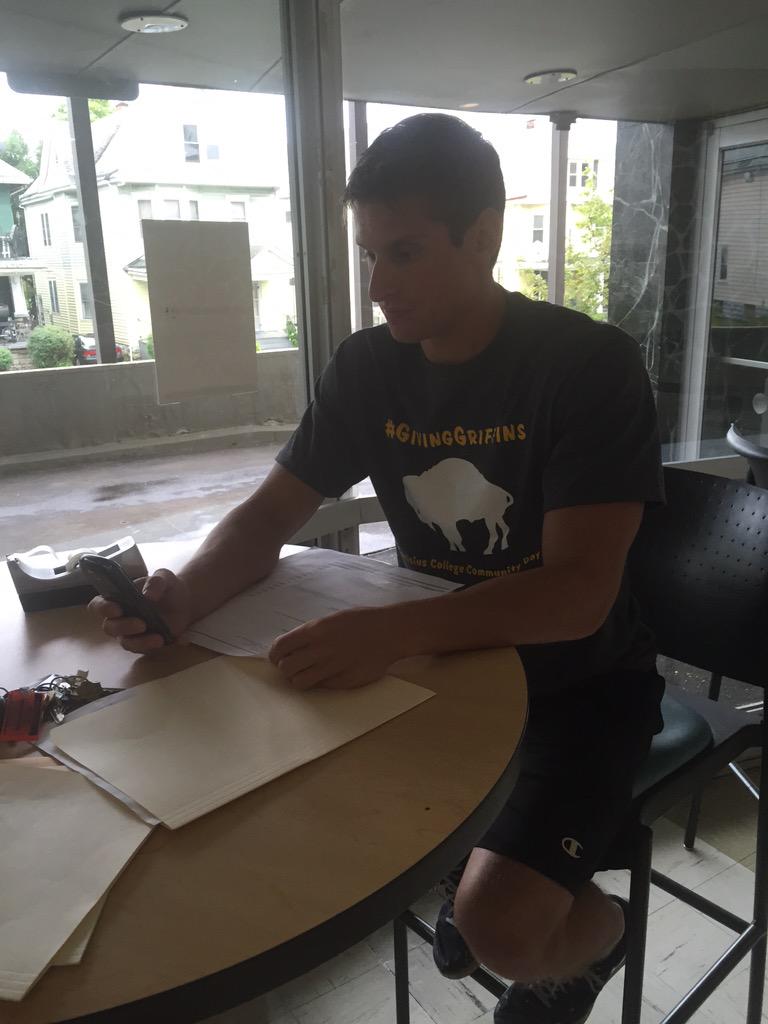 CanisiusCampMin's tweet image. @CanisiusSpirit Russ Fiorella checks in with student leaders at service sites. #BeTheLight #NJSLC2015