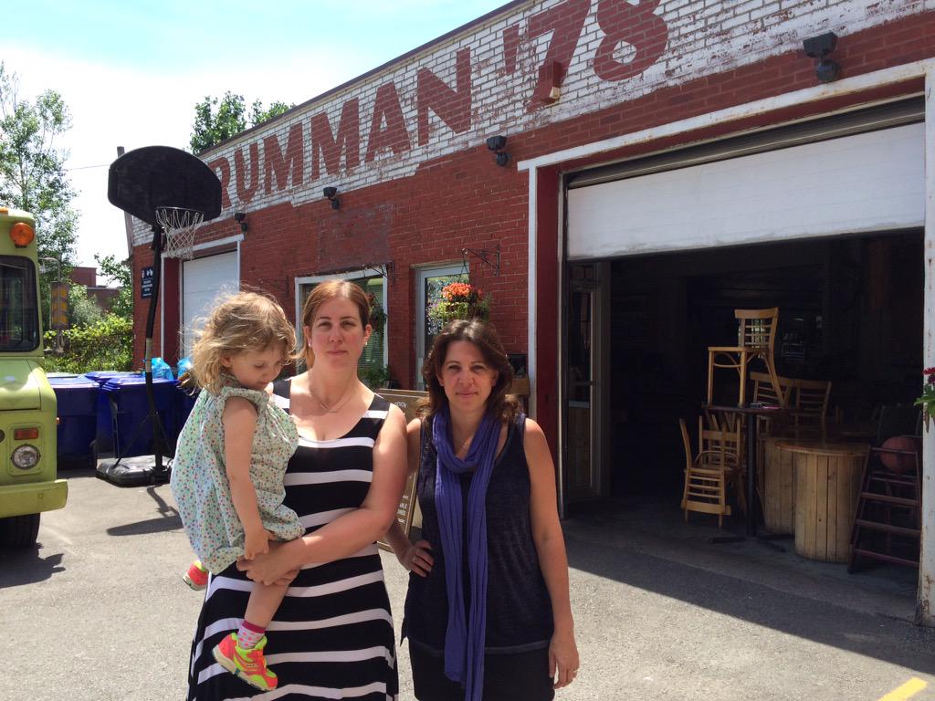 . <a href="/Grumman78/">Hilary McGown</a> owners Hilary and Gaëlle (+Ruby) are scared of what the street closure will mean for business #cbcmtl