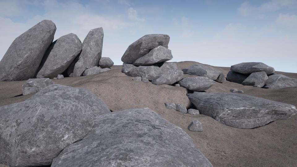 Darrell_Glidden's tweet photo. Finished setting up the rocks for #unreal4. Enjoyed the #gameengine. #gamedev #gameassets #environmentassets http://t.co/NnUJoCTgLR