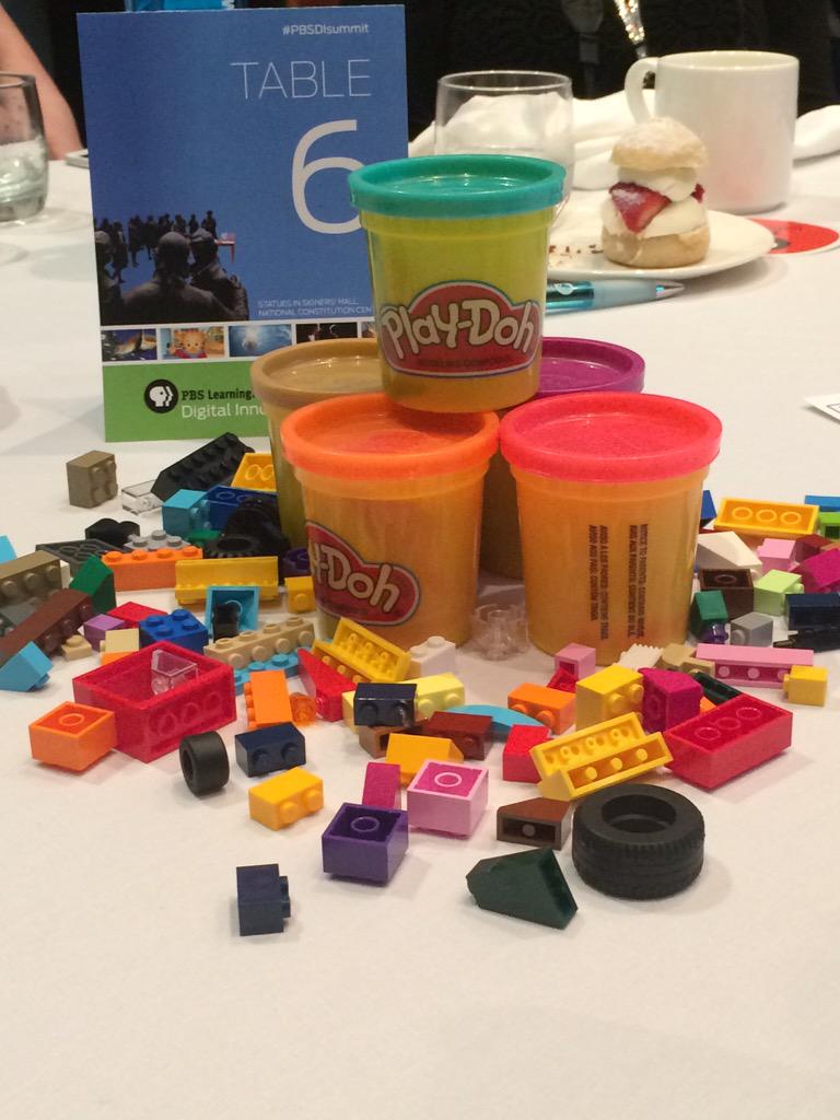 Legos and PlayDoh - my day just got great! #pbsdisummit #PBSdigitalinnovators #ISTE2015