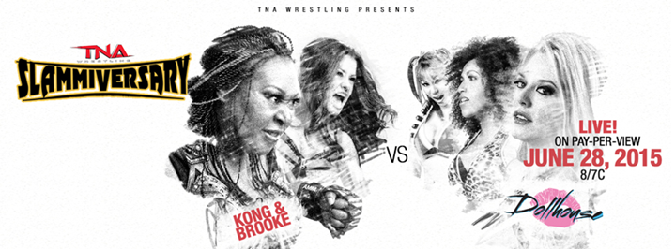 BrookeFansite's tweet photo. Site Update: TNA Slammiversary Preview: Brooke and Kong vs The Dollhouse - http://t.co/pWNUE8N8oW [@RealBrookeAdams] http://t.co/UPQcqMqaGy