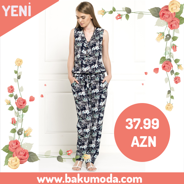 İş xanımlarının zövqü bakumoda.com -da!
Çiçək desenli V Yaxa Kombinezon: bit.ly/1HmClAu