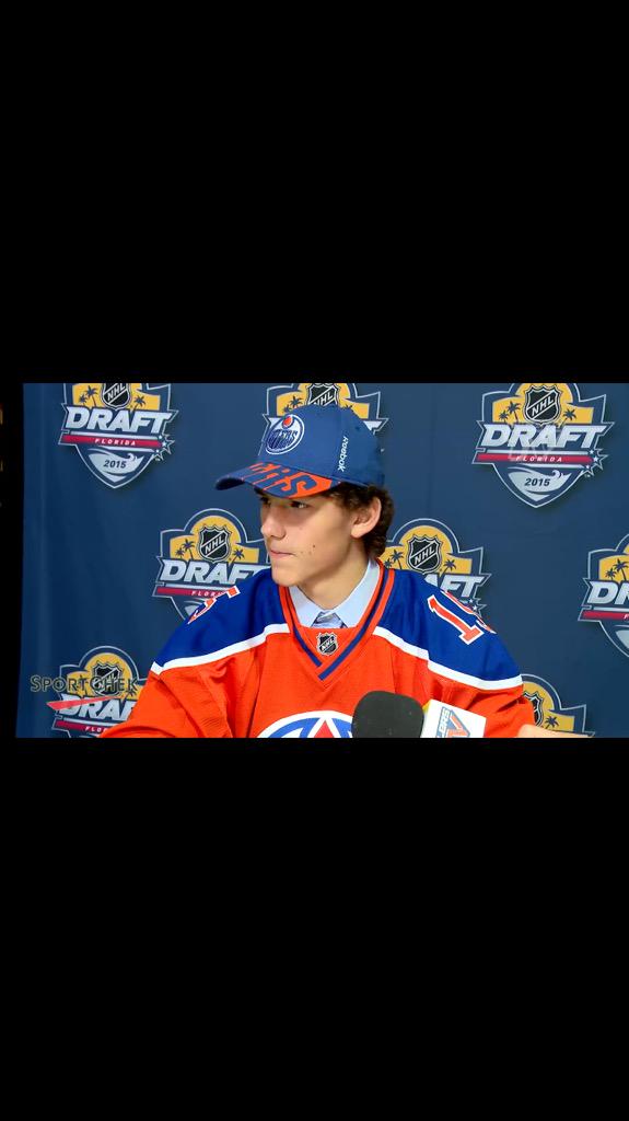 Unbelievable experience at the NHL draft and lucky enough to get picked by the <a href="/EdmontonOilers/">Edmonton Oilers</a>, thankful for everyone