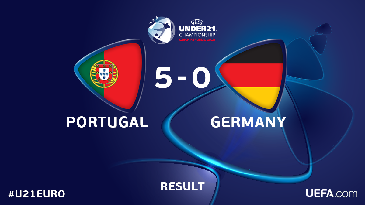 Congratulations, Portugal - the first team through to Tuesday's #U21EURO final!