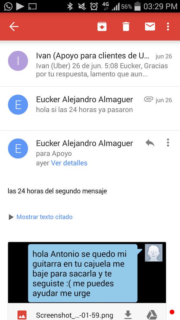 danupdecheve's tweet photo. El 26 de Jun, el chofer de @Uber_DF se robó una guitarra y la empresa y su chofer NO DAN LA CARA. #UberTeRoba http://t.co/ynXAuxu3rS