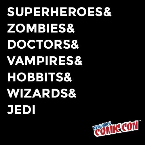 What fandoms are you in? #NYCC