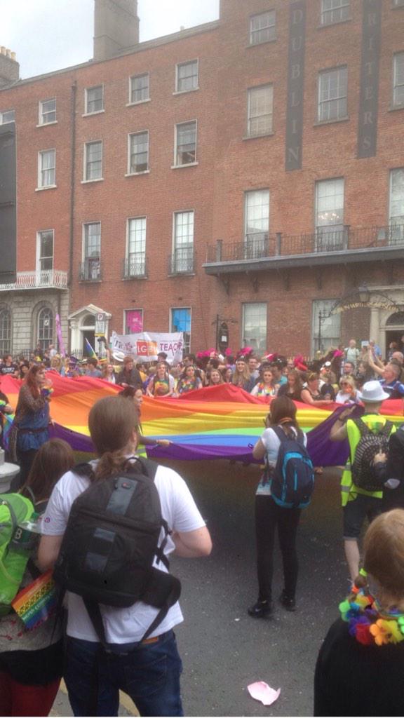GoforaWander's tweet photo. Was interesting to watch the Pride parade in Dublin today! #DublinPride #SameLove #votedyes #goforawander #travel http://t.co/zKQ94eZiMM