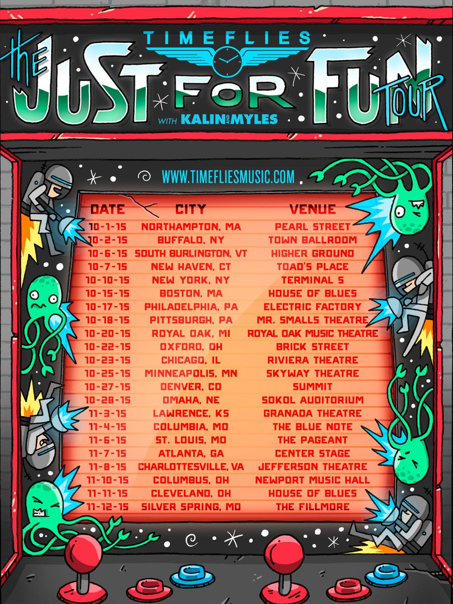 Timeflies's tweet photo. RT to win a pair of tickets to the #JUSTFORFUNTOUR
Tickets - http://t.co/pgjcL5LwOV      
VIP  http://t.co/8YFnMw7rgg http://t.co/KyBANUbODq