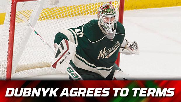 mnwild's tweet photo. OFFICIAL: #mnwild has agreed to terms with Devan Dubnyk on a six-year contract. More to come. #StateOfHockey http://t.co/AHcpjVafMV