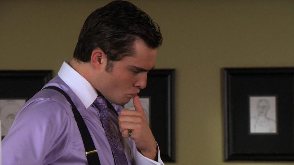 Only you can make thinking look sexy  . Happy Birthday Ed Westwick. 