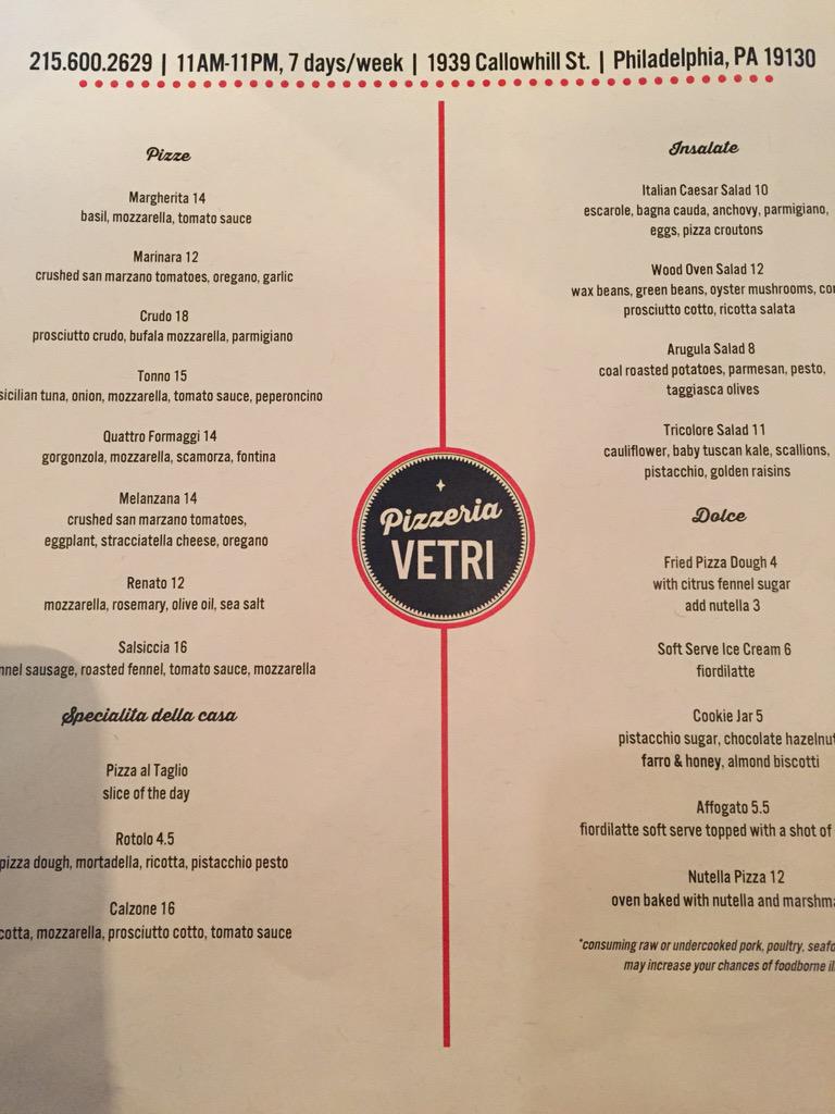 stevemason412's tweet photo. @PizzaVetriPHL http://t.co/RWAoYbQLmm