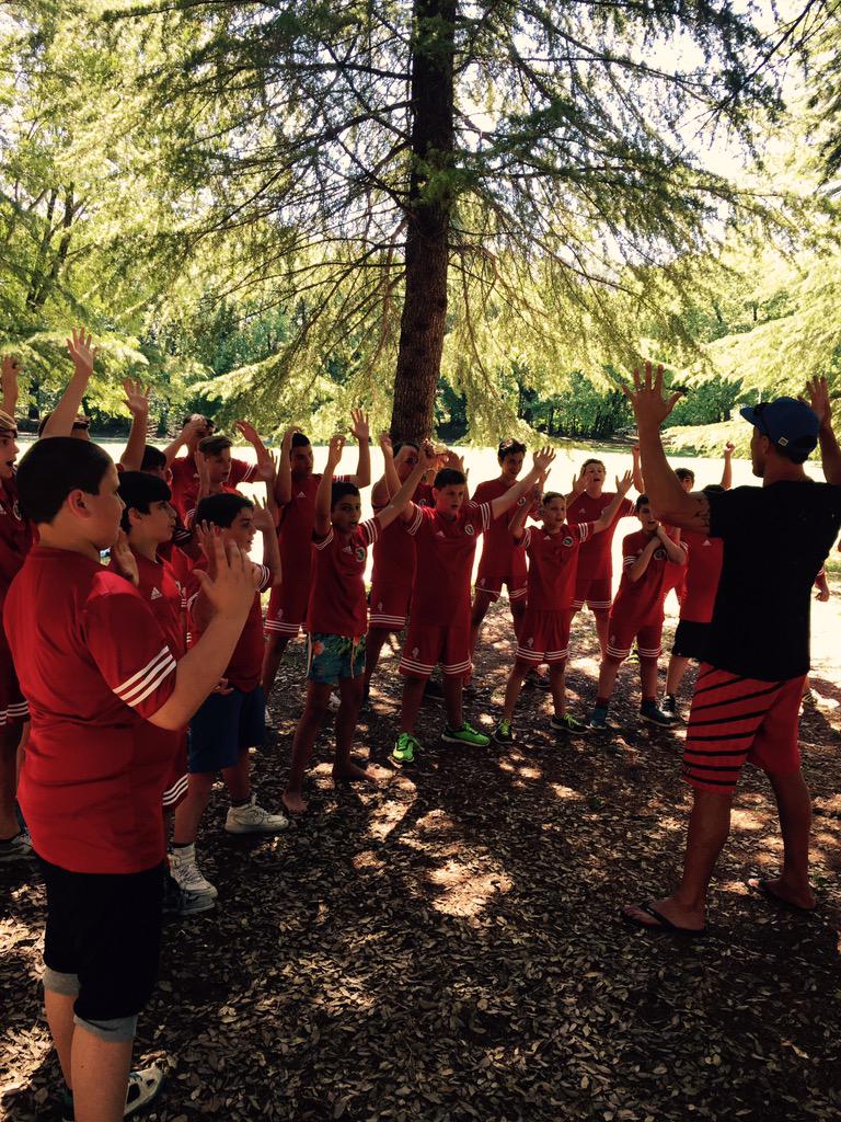 Haka time with the Italian kids!