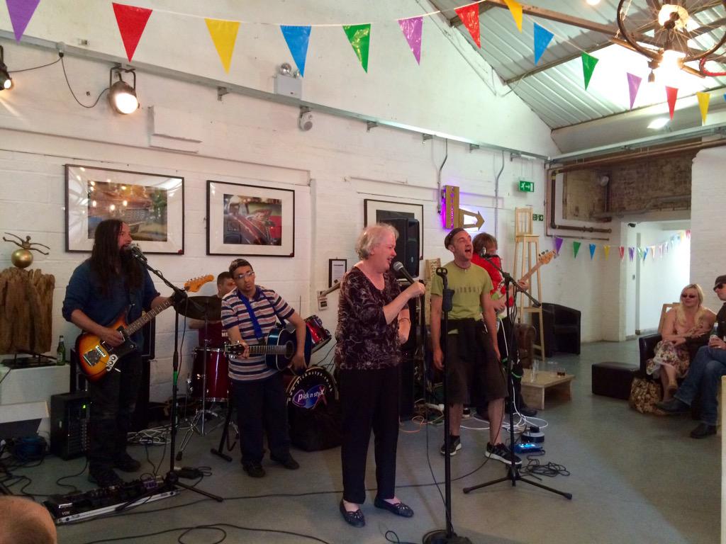thenotablesband's tweet photo. Had a great time @FargoVillage for #CovPride with @SoftboxPhoto thanks for having us ! http://t.co/0YJ3A0cVwt