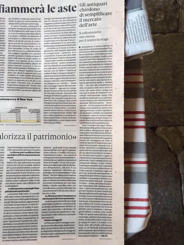 AlessandraPress's tweet photo. Today my interview on @sole24ore http://t.co/rTS7yW79gA