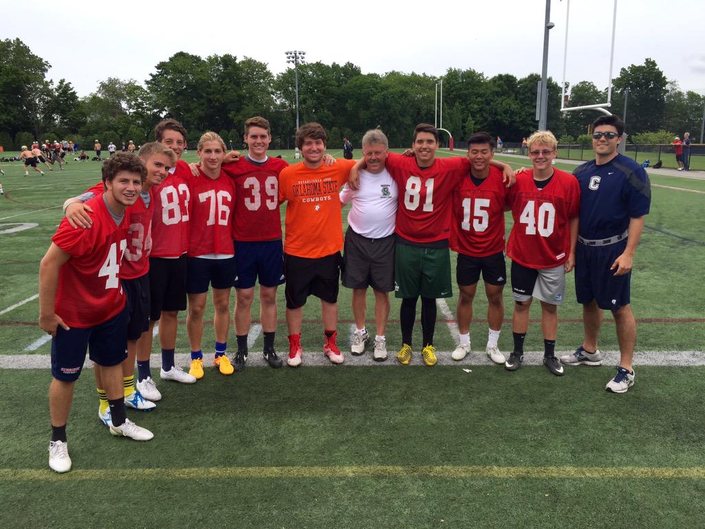 cairndhu2000's tweet photo. @TotalKicking Brown Football Camp Day 3 Kickers, Punters &amp; LS's. http://t.co/S6wPGLFaKT