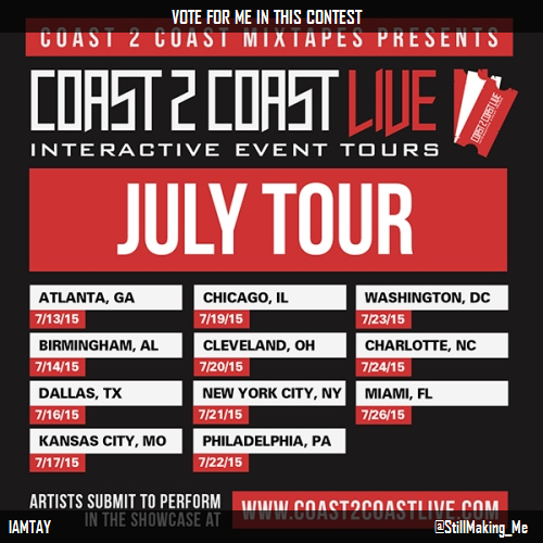 stillmaking_me's tweet photo. Vote for me to perform at #Kansas City Edition 7/17/15! http://t.co/YW6SNT3NGT #Coast2Coast http://t.co/8zqlzyZQ5w
