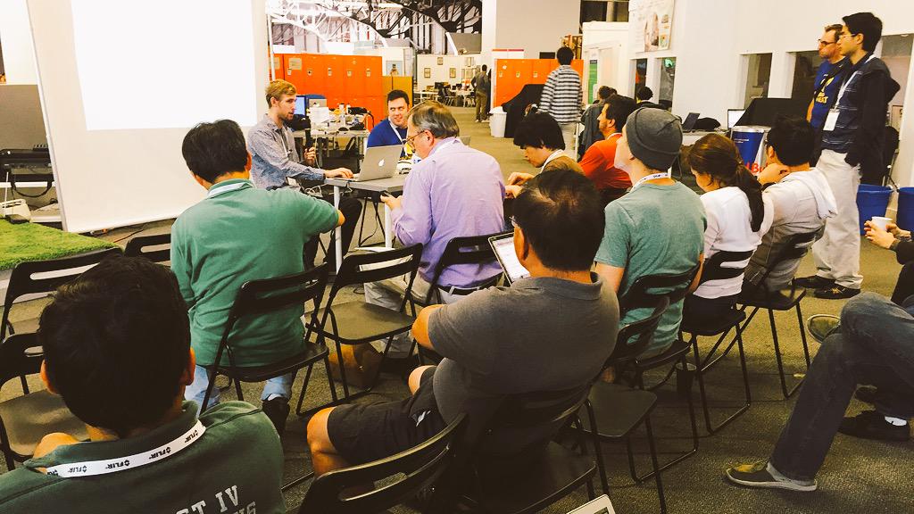 flir's tweet photo. Getting to know the #FLIRONE #SDK #BringTheHeat #SeetheHeat #FLIR #hackathon #FLIRONEHackerParty http://t.co/RXsSp9hbZS