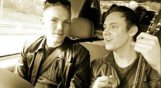 Its_Lux_'s tweet photo. Stu leading a Springsteen singsong in da van returning from gig supported by Carelesssons in Manchester #thunderroad http://t.co/lAzoes0dpT