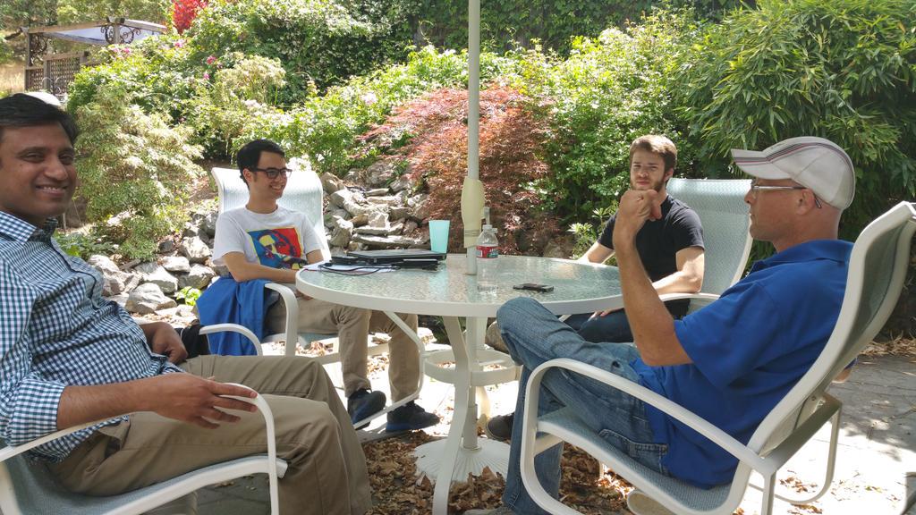 shirleybeegee's tweet photo. #OFAlum @SorenSzczepanek sharing @OFA organizing experiences with new #OFAFellows @spattem and @HenryMattei @OFA_CA http://t.co/zVvYpdAXUO