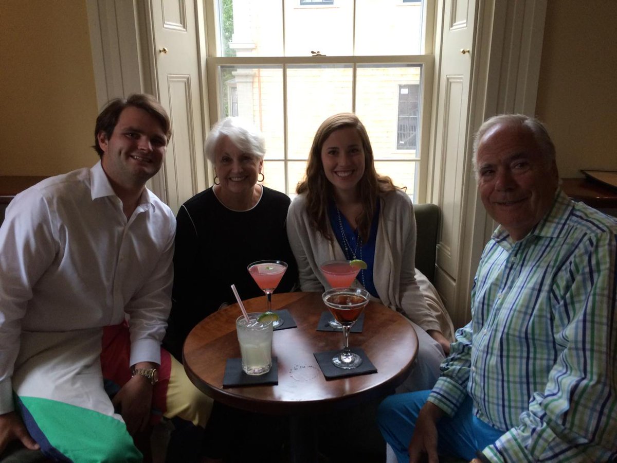 Fred, Katy, Lauren and Larry at the Brotherhood, Nantucket! #lifeisgoodonNantucket