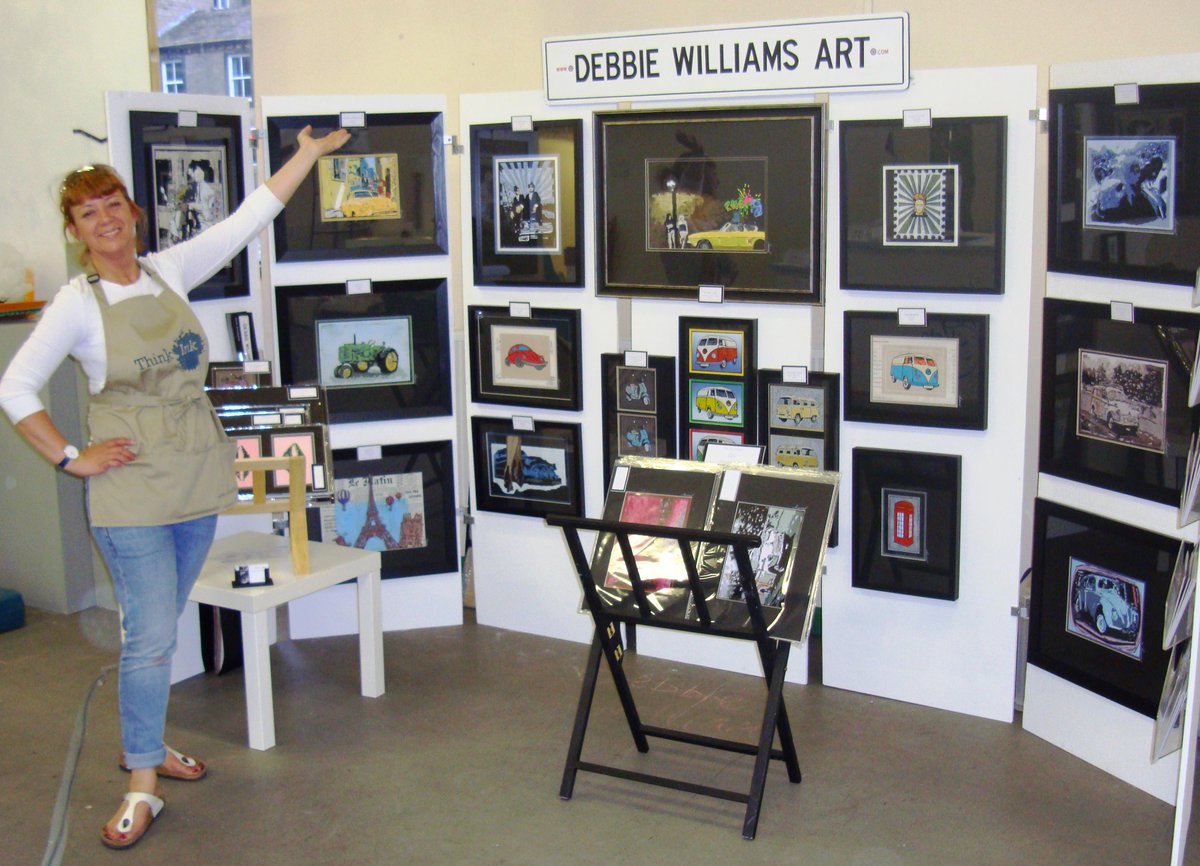 RetroPrintmaker's tweet photo. Next stop on the 'Saving Up To Buy Mi Own Camper-Van' tour .... @theartmarketuk 
Ta Da!! - there all day tomorrow.. http://t.co/iKZFYEY2YZ