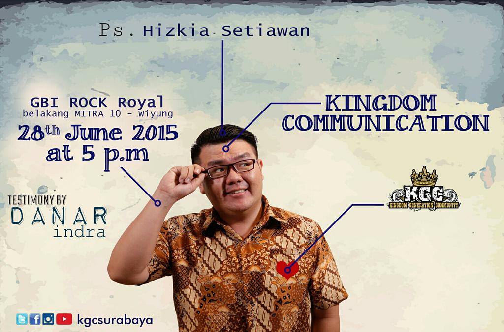 KGCSurabaya's tweet photo. Join us this evening
5pm with @HizkiaSetiawan  
Cu soon all
#kgcsurabaya http://t.co/ogI0GpCZoc