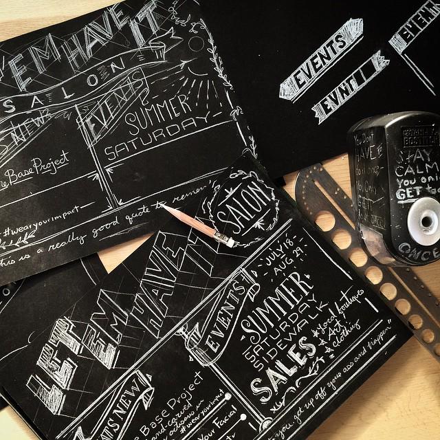 Chalklatier's tweet image. You gotta work it out on paper first. No doubt about it. #chalkmenu #chalkdesign #handlett… ift.tt/1LOj8Ye