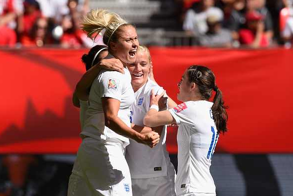 BBCSport's tweet image. ENGLAND ARE THROUGH!

They reach semi-finals of the #FIFAWWC for the 1st time ever

bbc.in/1IAUbfE #Lionesses
