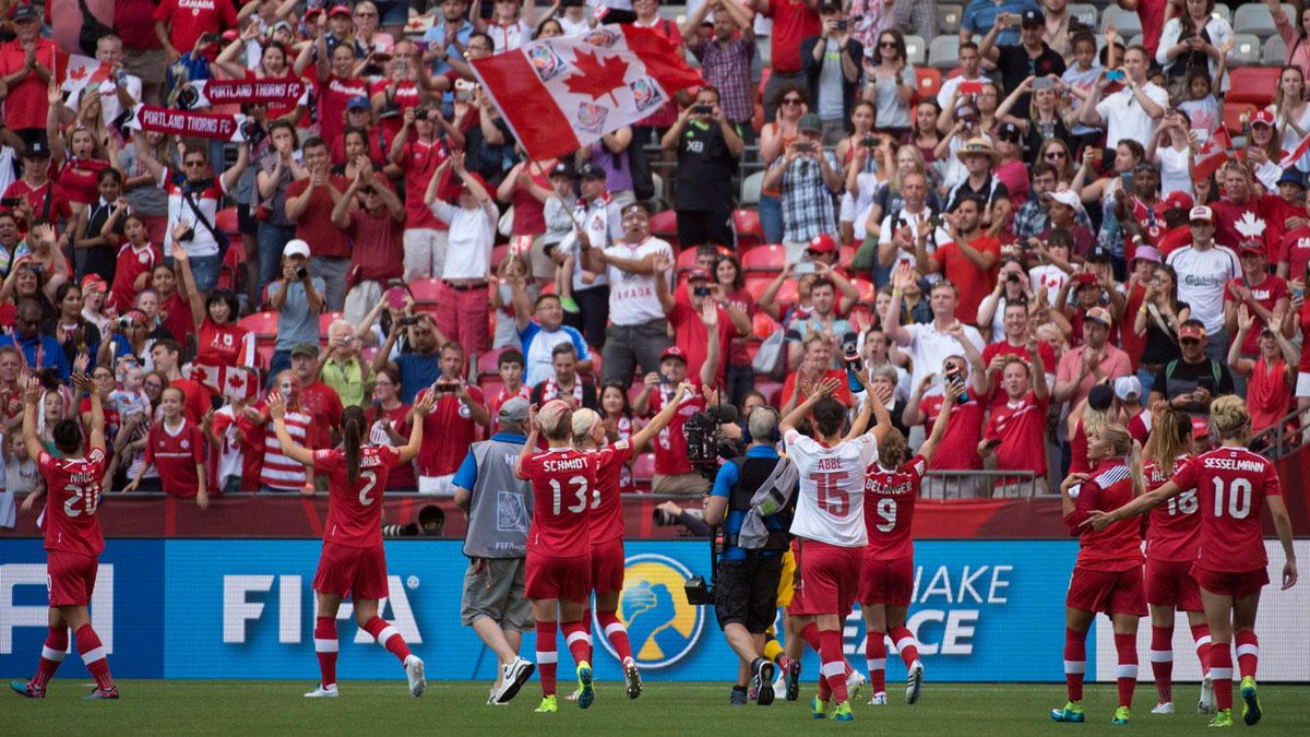TeamCanada's tweet photo. Thanks for the thrills @CanadaSoccerEN. Proud of #CAN at #WWC2015. http://t.co/U2nj3boI2c